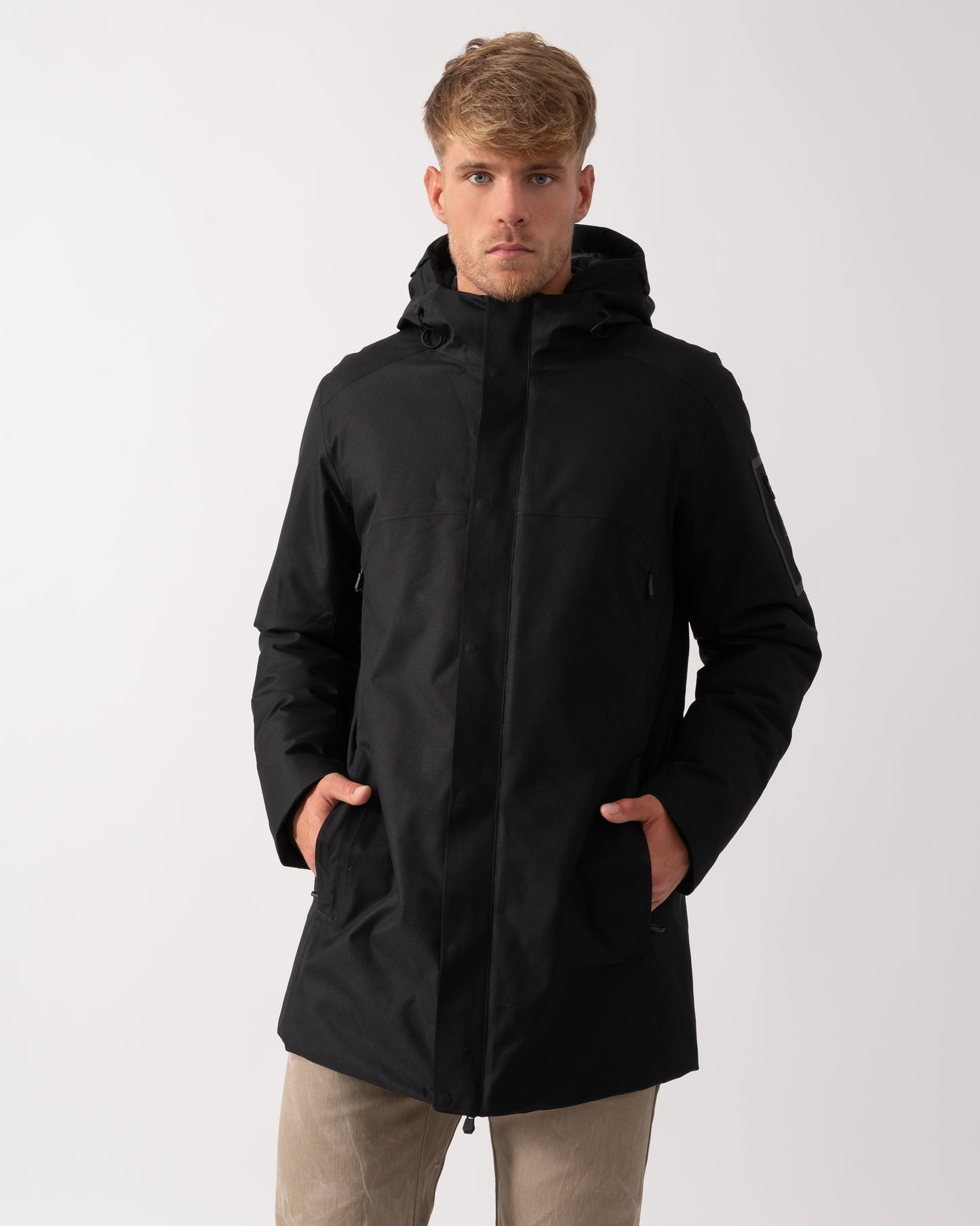 BOSS Green Hexatech Mens Parka - Black 001