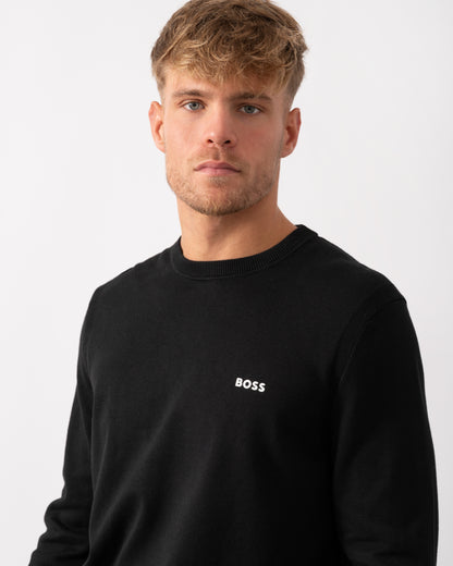 BOSS Green K_Ever-X Mens Crew Neck Jumper - Black 001