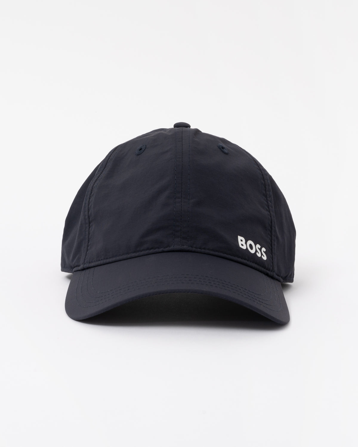 Front of the BOSS Green Lach Mens Cap with UV Protection - Dark Blue 402