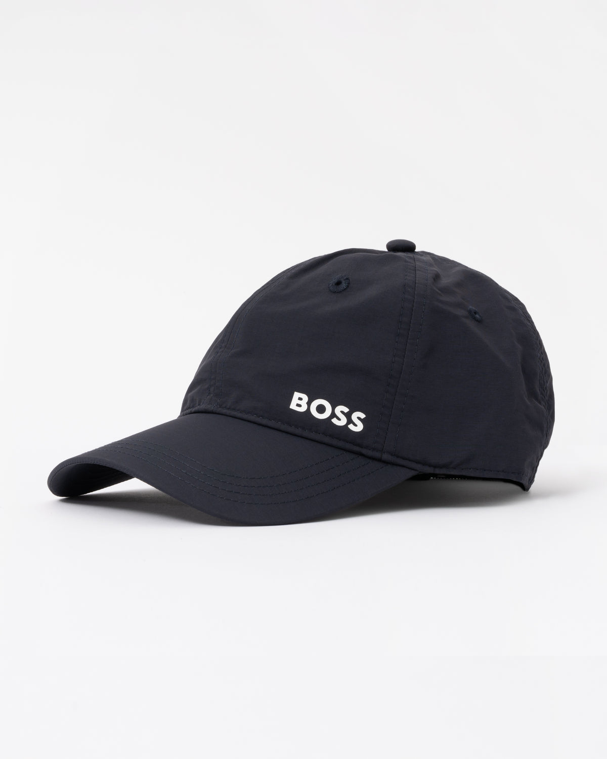 Side of the BOSS Green Lach Mens Cap with UV Protection - Dark Blue 402