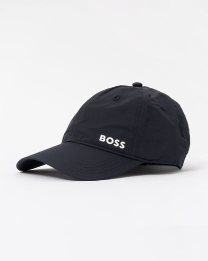 Side of the BOSS Green Lach Mens Cap with UV Protection - Dark Blue 402