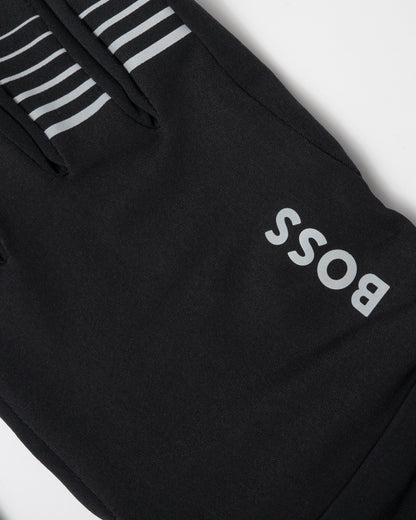 BOSS Green Mens Running Gloves 50548925 - Black 001