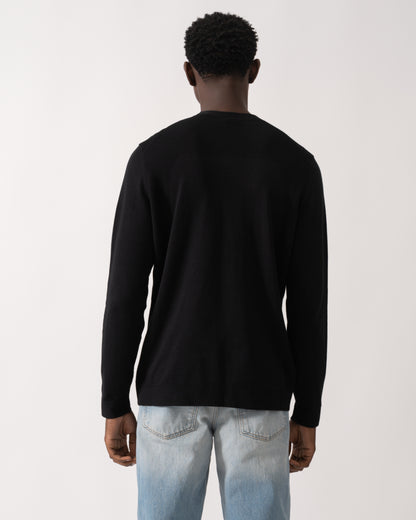 BOSS Green Momentum-Lite Crew Neck Mens Jumper - Black 001