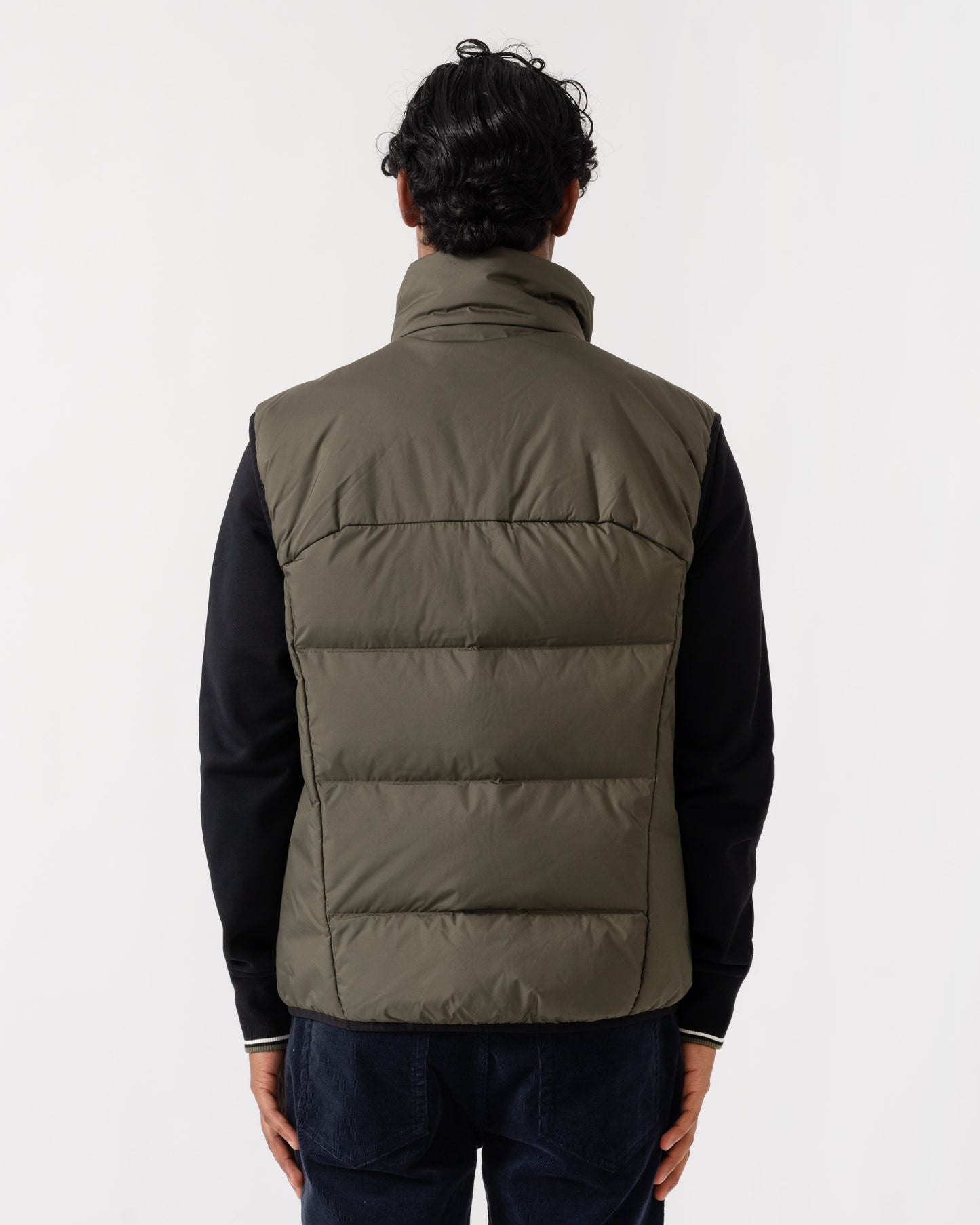 Back of BOSS Green OW Urbanex Mens Puffer Gilet - Open Green 398