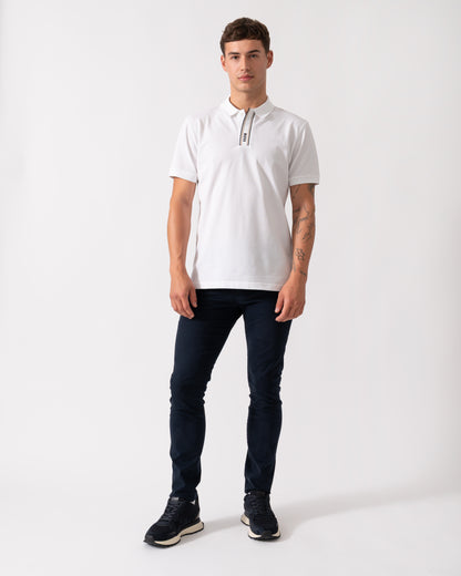 BOSS Green Paddy GOC Mens Polo Shirt - White 100
