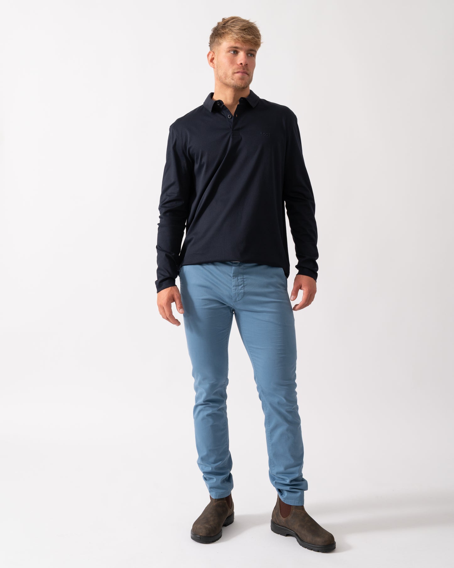 BOSS Green Pirol Mens Polo Shirt 50544335 - Dark Blue 402