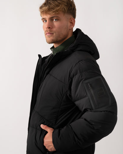 BOSS Green Riplite Mens Puffer Jacket - Black 001