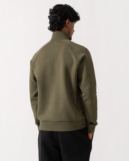 Back of BOSS Green Sweat Mens 1/4 Zip Sweatshirt 50565306 - Open Green 398