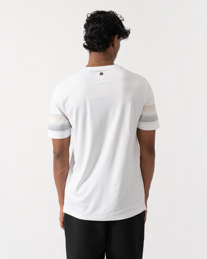 Back of BOSS Green TS TOC Court 2 Mens Slim Fit T-Shirt - White 100