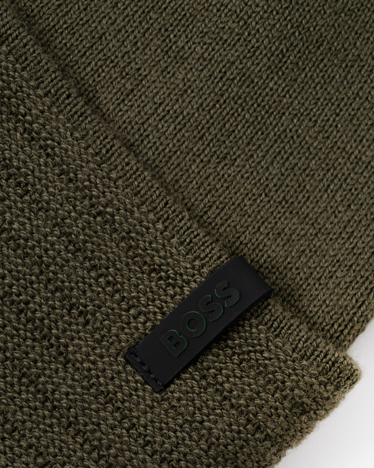 Logo on the BOSS Green Termix Mens Beanie - Open Green 398