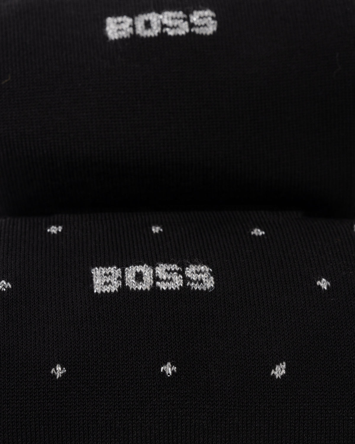 Product close up of the BOSS Orange 2-Pack RS Gift Set MC Mens Socks - Black 001