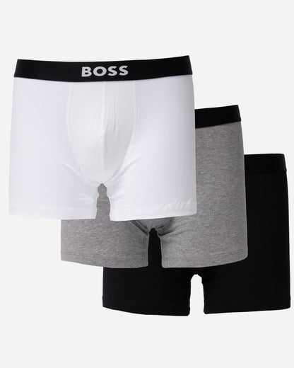 BOSS Orange 3-Pack Mens Stretch Cotton Boxer Briefs - Assorted Pre-Pack 999 - CHO - Designer Mens Underwear