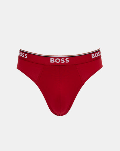red briefs BOSS Orange 3 Pack Mens Power Briefs - Open Miscellaneous 962