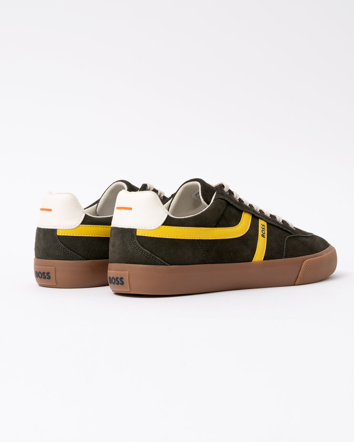 Back of the BOSS Orange Aiden Tenn Mipu Mens Trainers - Dark Green 307