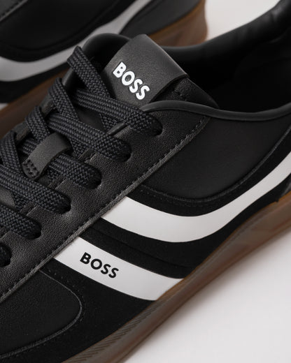 detail view of BOSS Orange Brandon_Tenn_mipu Mens Trainers in Black 002
