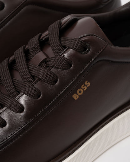 BOSS Orange Bulton Runn bufwtL Mens Trainers - Dark Brown 201