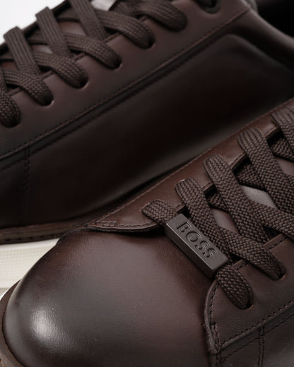 BOSS Orange Bulton Runn bufwtL Mens Trainers - Dark Brown 201