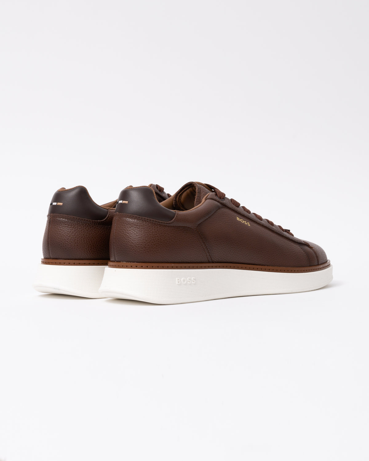 Back of the BOSS Orange Bulton Runn tb Mens Trainers - Medium Brown 210