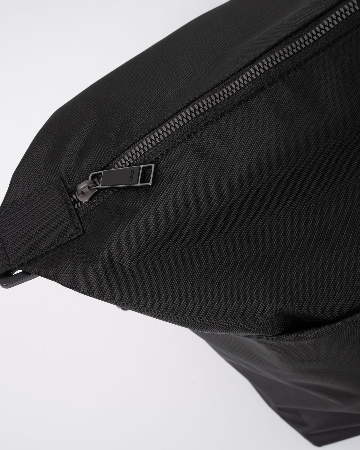 Zipper detail on the BOSS Orange Catch 3.0 Mens Holdall 50567750 - Black 001