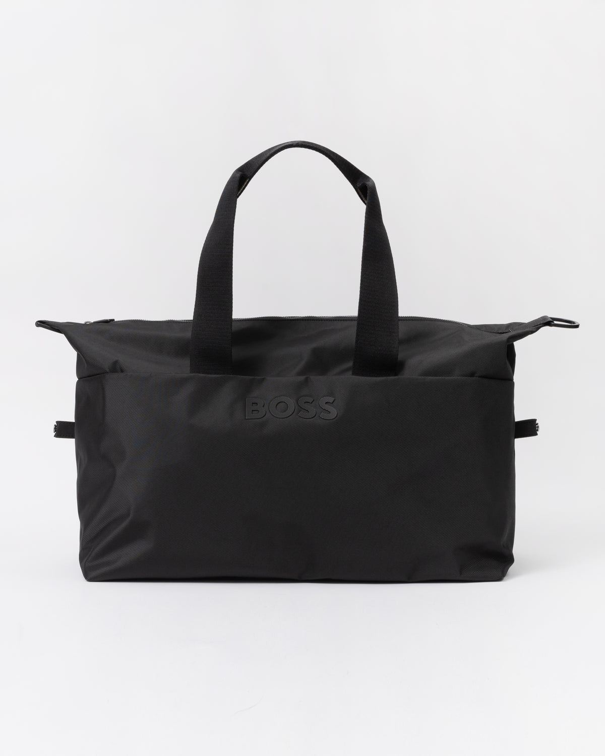 Front of the BOSS Orange Catch 3.0 Mens Holdall 50567750 - Black 001