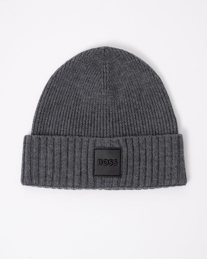 BOSS Orange Flavio Mens Beanie in Medium Grey 030