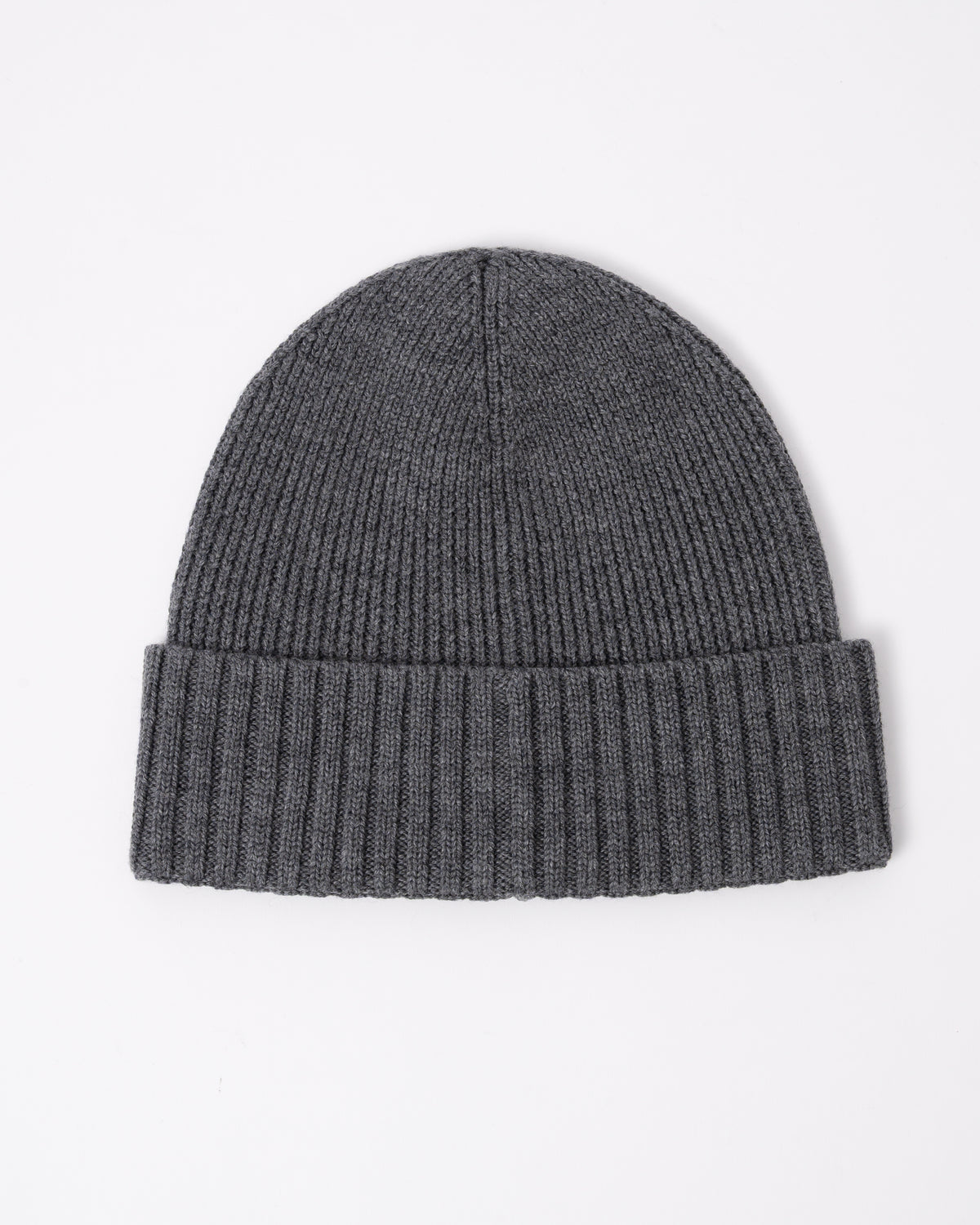 back of a BOSS Orange Flavio Mens Beanie in Medium Grey 030 