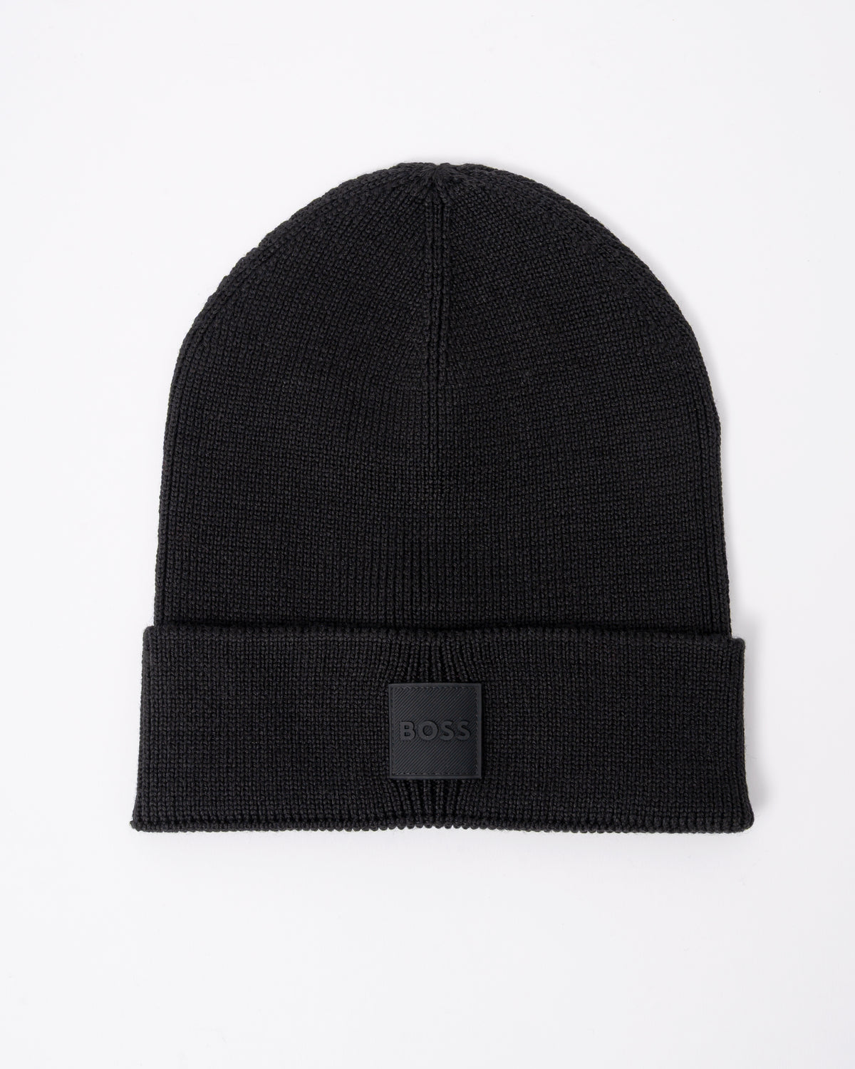 BOSS Orange Foxxy Mens Tonal Logo Beanie in Black 001