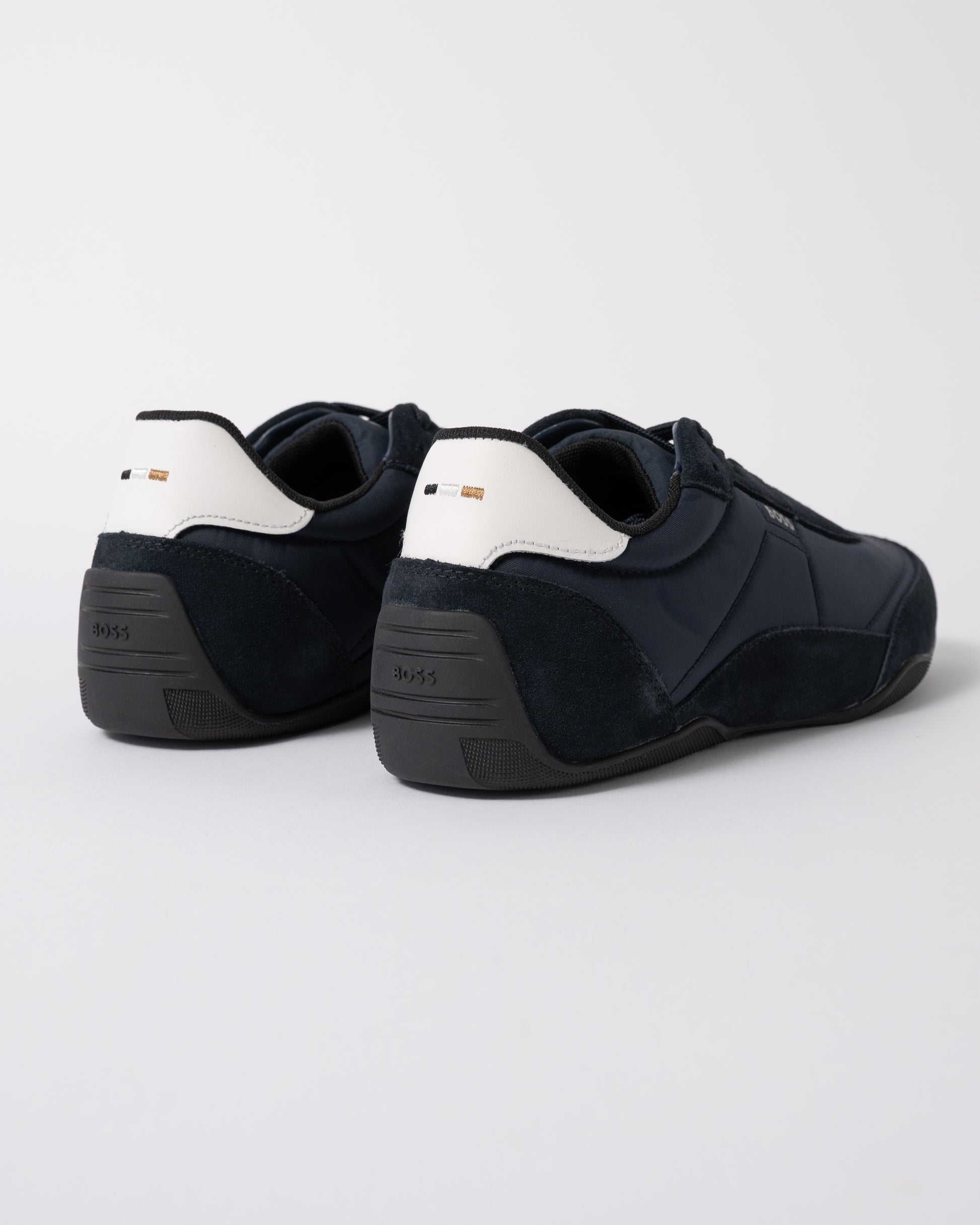 back of BOSS Orange Jaylen_Lowp_sdnylt Mens Trainers 50563894 in Dark Blue 401