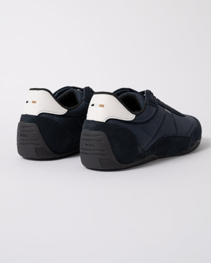 back of BOSS Orange Jaylen_Lowp_sdnylt Mens Trainers 50563894 in Dark Blue 401
