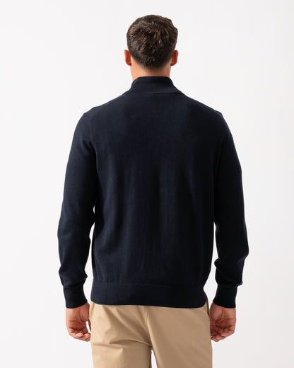 BOSS Orange Kanozip Mens Full Zip Jumper - Dark Blue 404