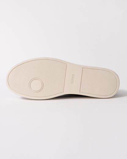 sole of BOSS Orange Kieran_Tenn_butb Mens Trainers in Dark Blue 401