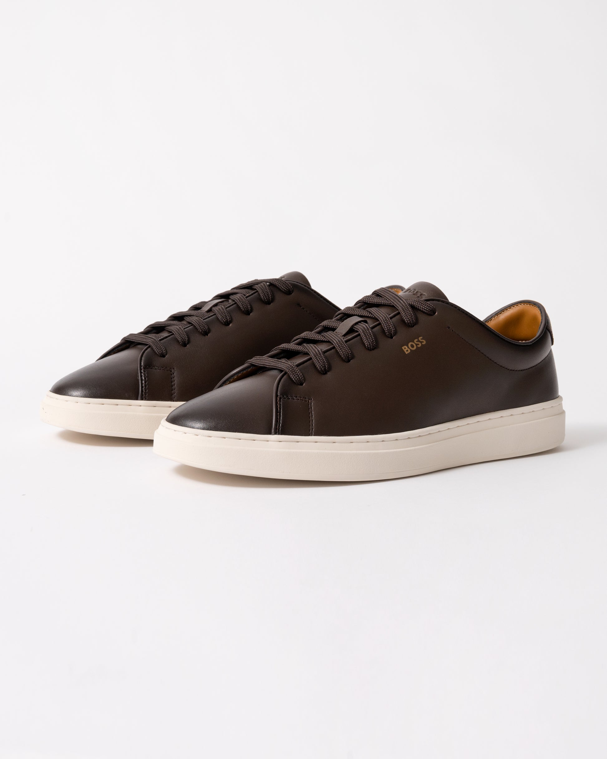 BOSS Orange Kieran_Tenn_butb Mens Trainers in Dark Brown 201