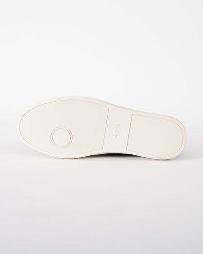 sole of BOSS Orange Kieran_Tenn_knal Mens Trainers in Dark Blue