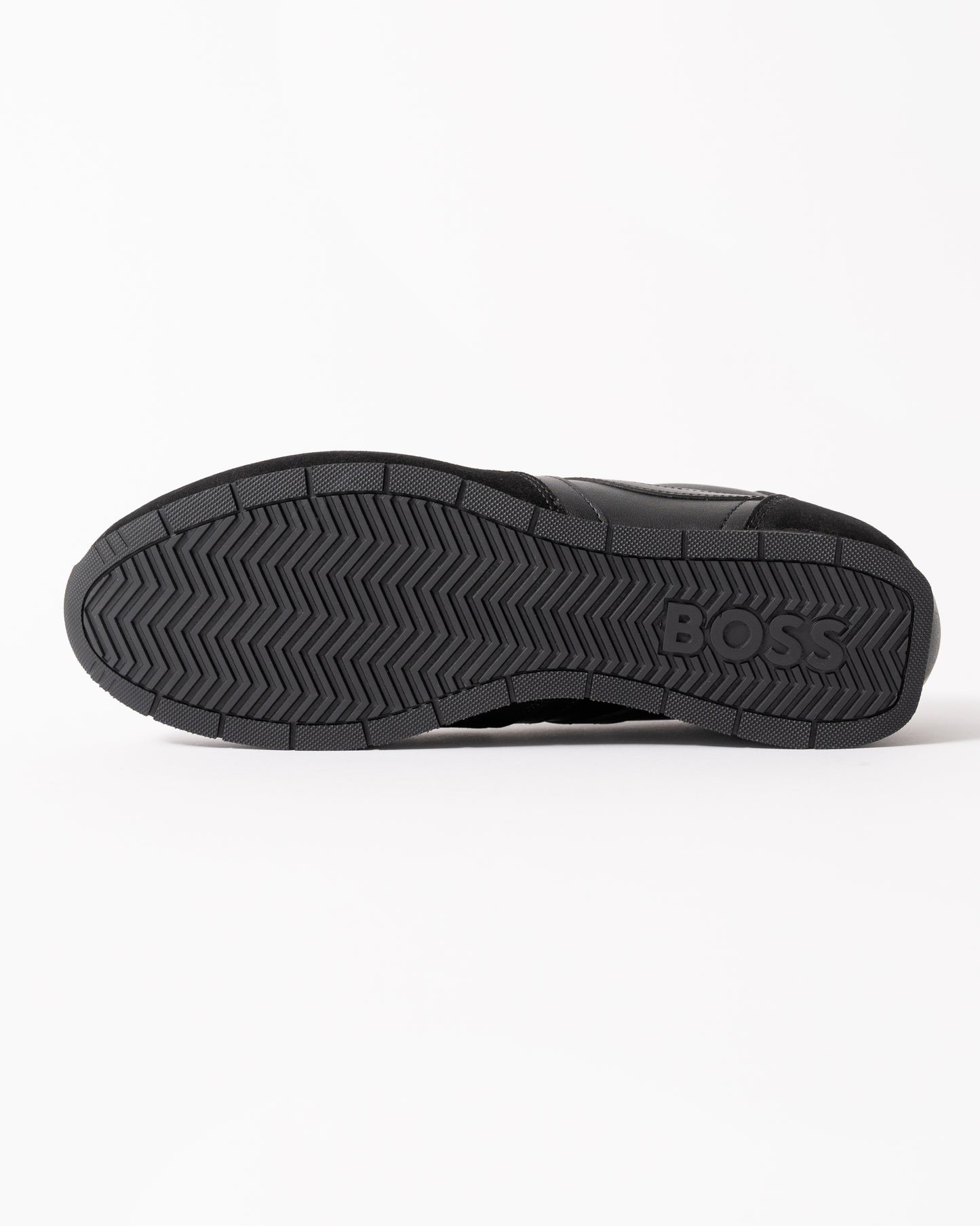 sole of BOSS Orange Levon Runn pumi Mens Trainers in Black 005
