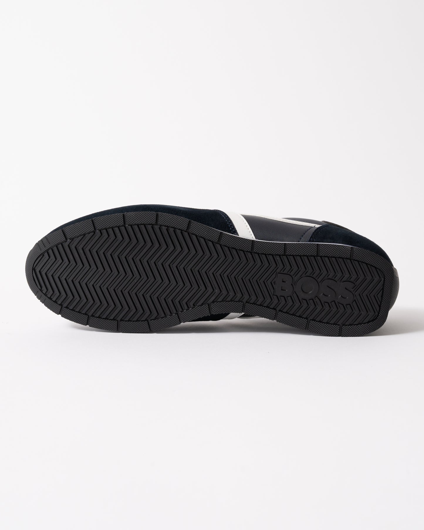 sole of BOSS Orange Levon Runn pumi Mens Trainers in Dark Blue 401