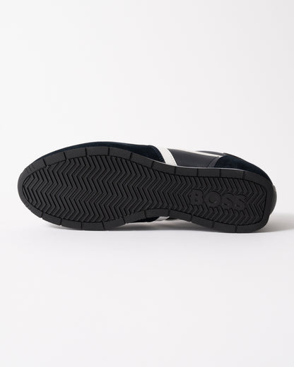 sole of BOSS Orange Levon Runn pumi Mens Trainers in Dark Blue 401