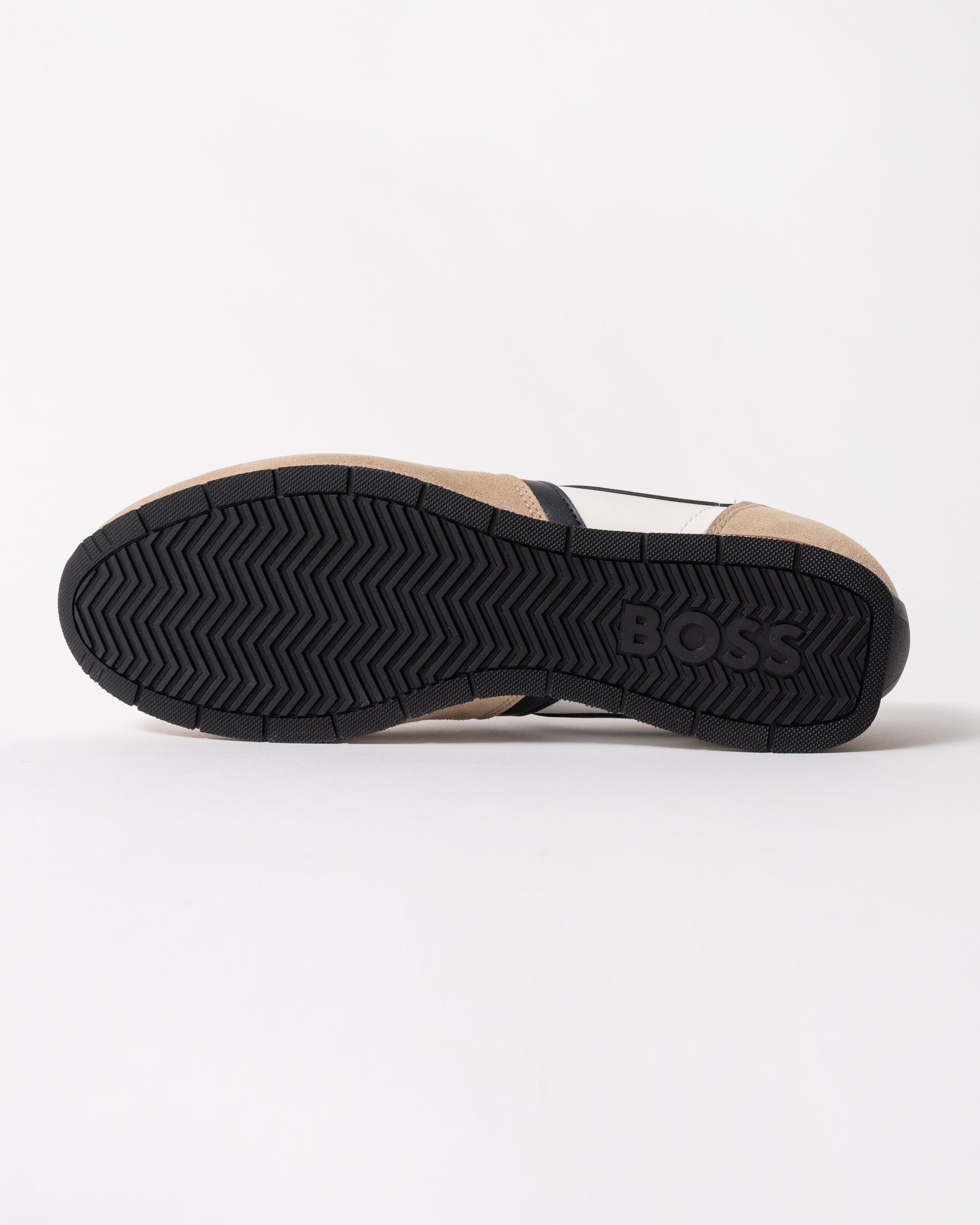 sole of BOSS Orange Levon Runn pumi Mens Trainers in Open White 124