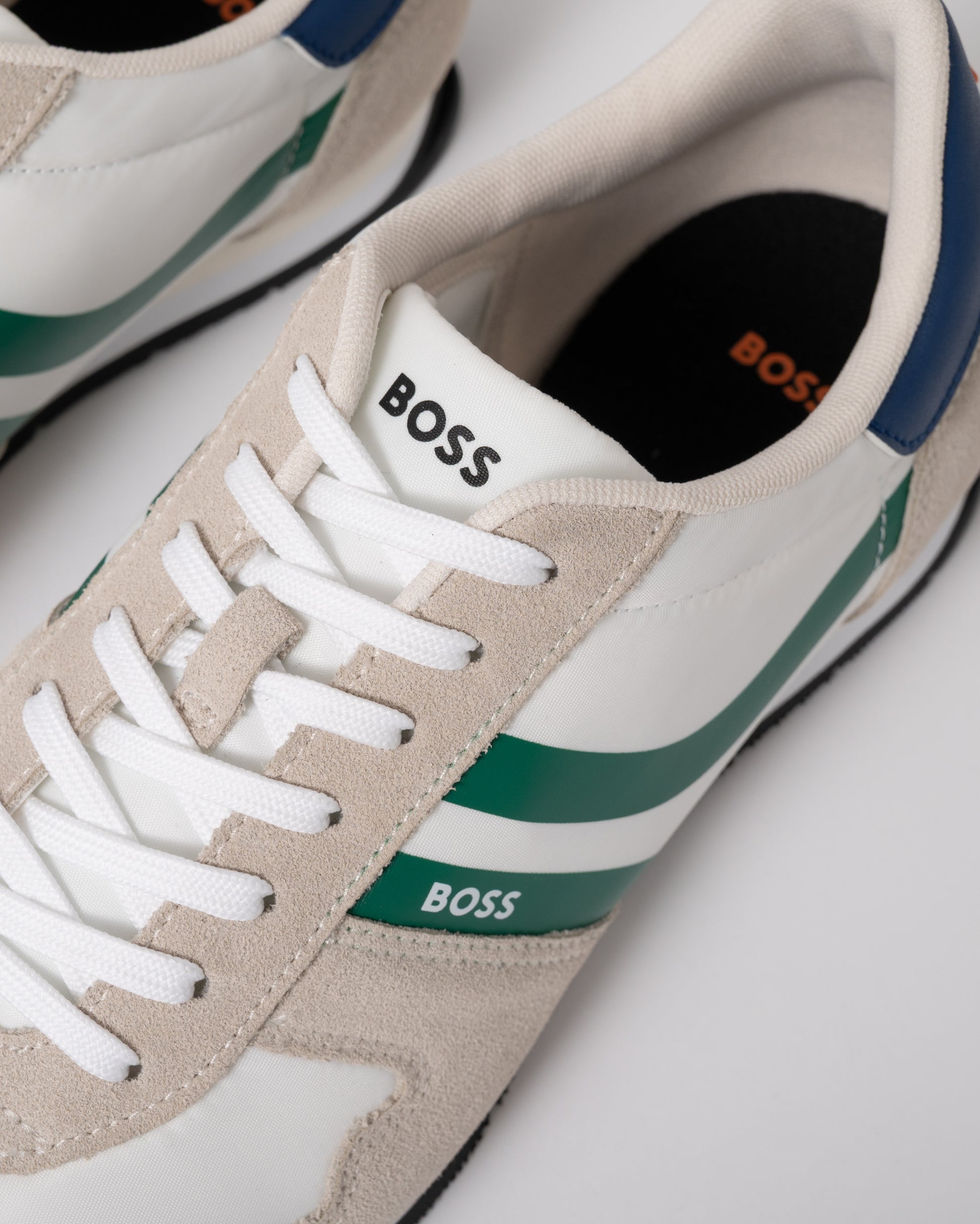 BOSS Orange Levon Runn Nymi Mens Trainers - Open White 123 | CHO | Designer Mens Trainers