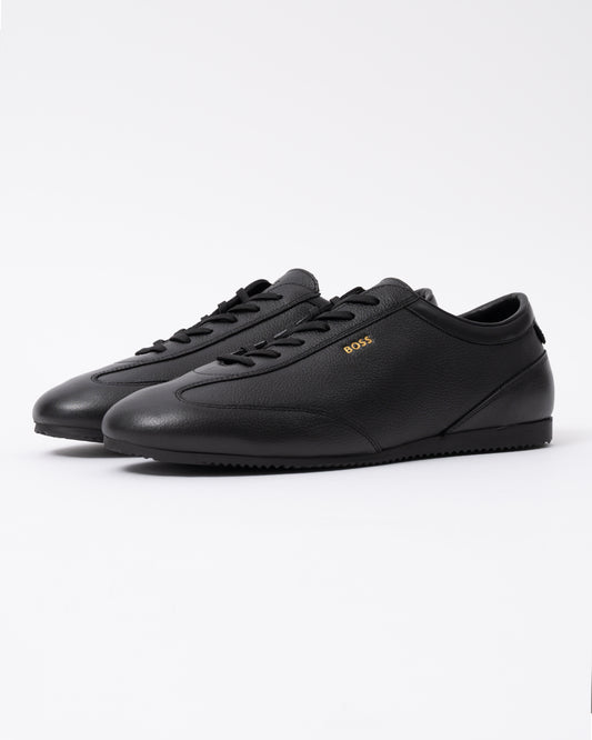 Front of the BOSS Orange Lineor Lowp Tbwl Mens Trainers - Black 005