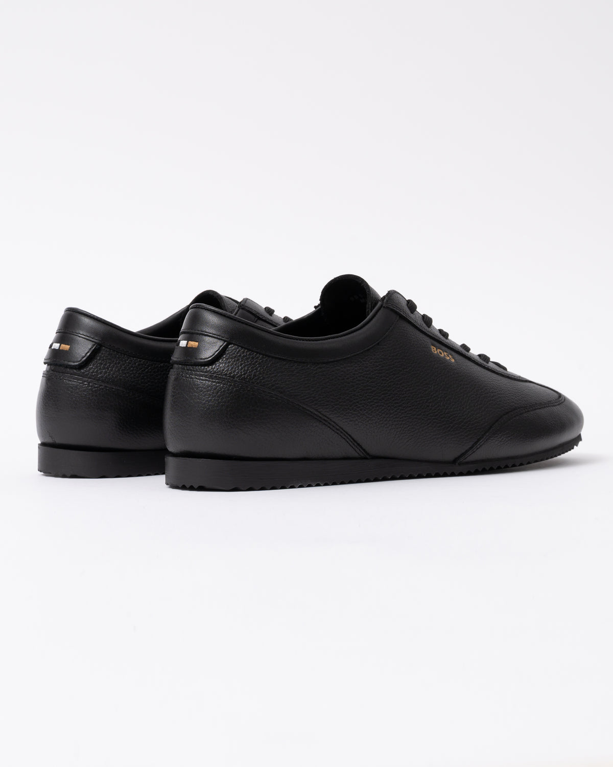 Back of the BOSS Orange Lineor Lowp Tbwl Mens Trainers - Black 005