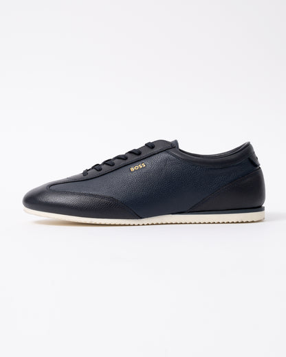 Side of the BOSS Orange Lineor Lowp Tbwl Mens Trainers - Open Blue 460