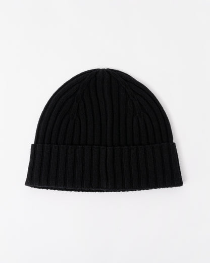 Back of the BOSS Orange Mens Fino Beanie Hat 01 - Black 001