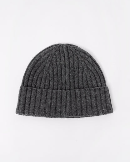 Back of the BOSS Orange Mens Fino Beanie Hat - Medium Grey 030
