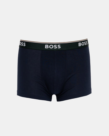 BOSS Orange Mens Three-pack of stretch-cotton trunks with logo waistbands - Open Red 645
