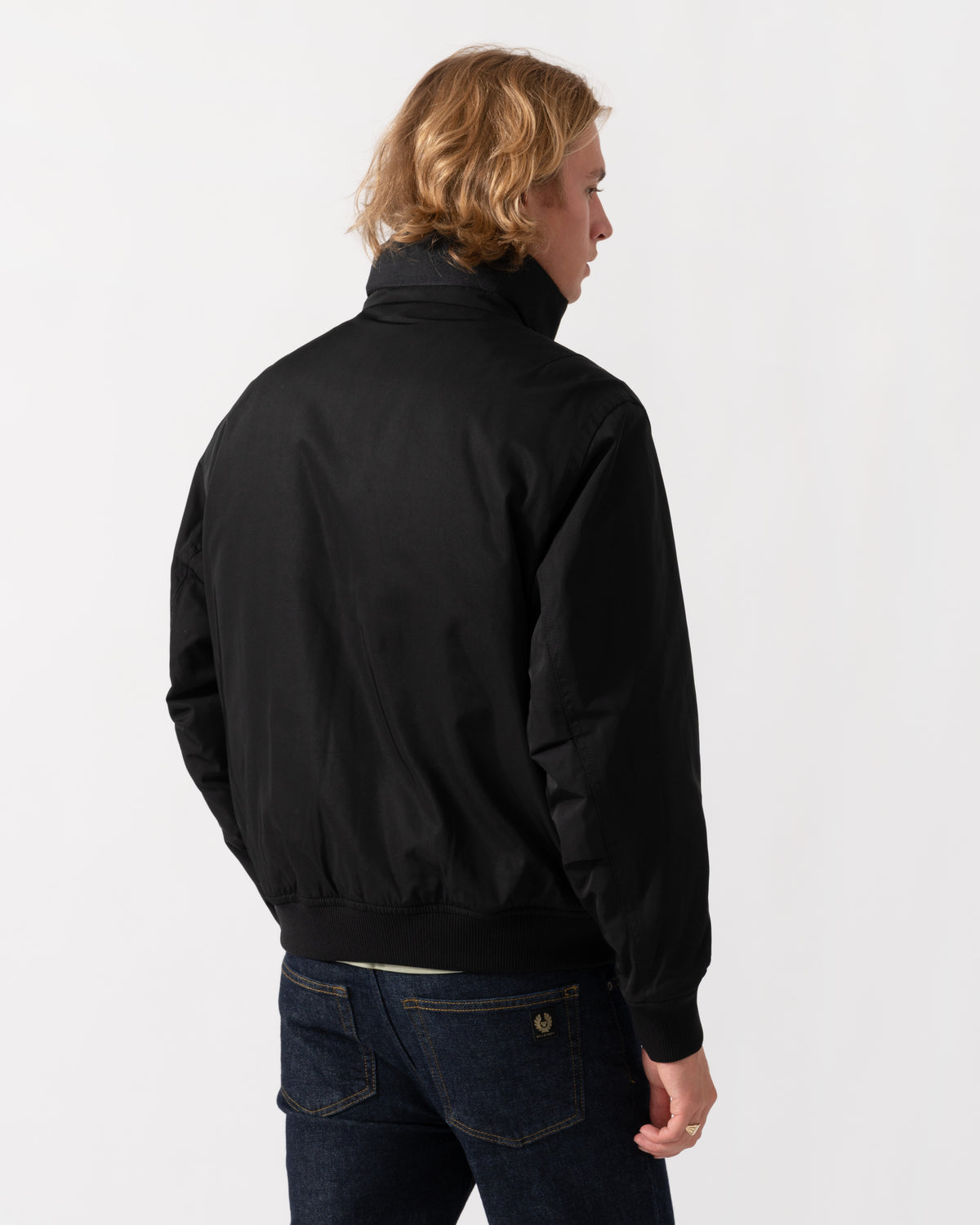 Back of the BOSS Orange Ojens 3-in-1 Bomber Jacket - Black 001