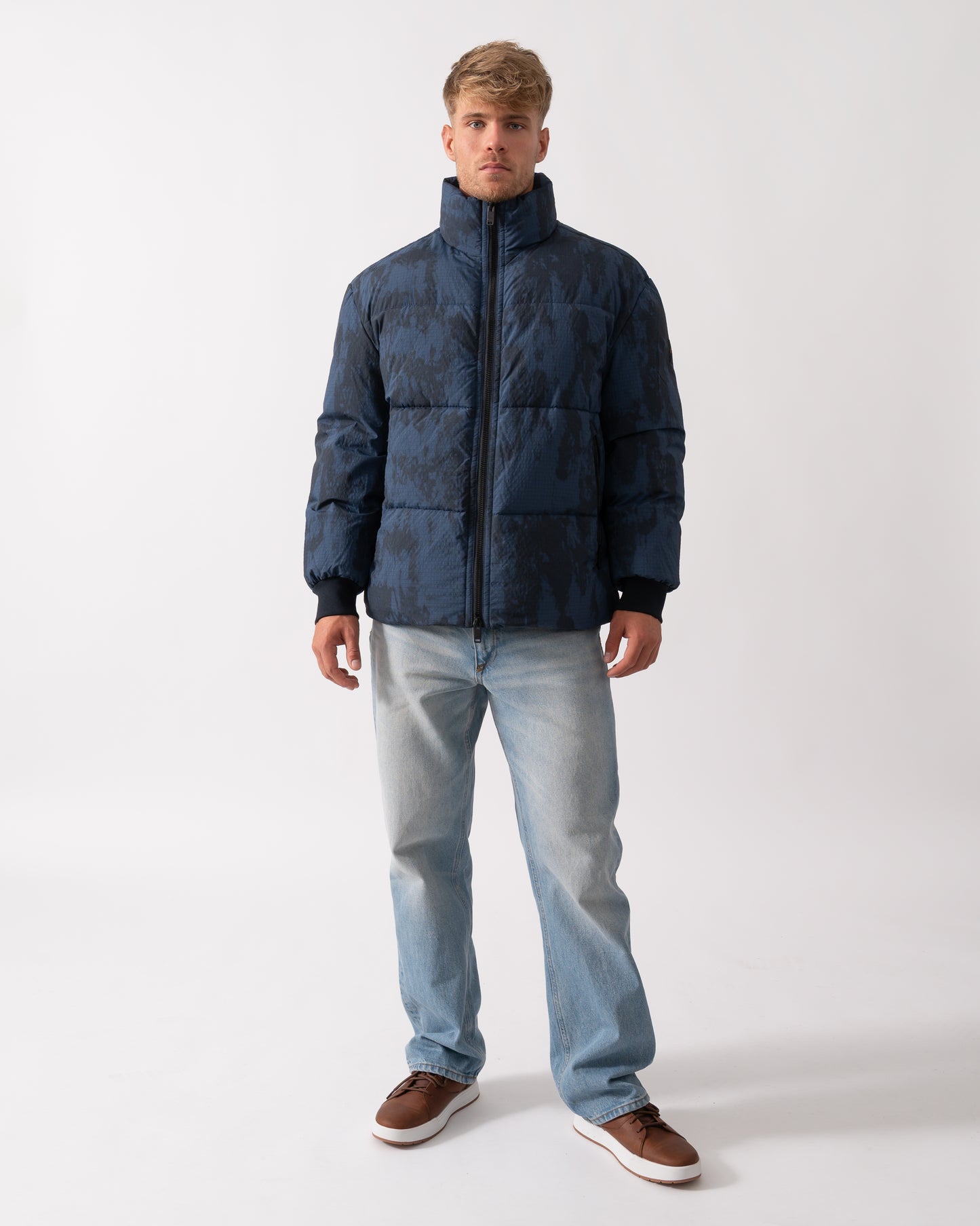 BOSS Orange Oshin Mens Jacket - Dark Blue 404
