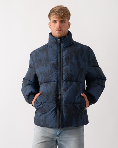 BOSS Orange Oshin Mens Jacket in Dark Blue