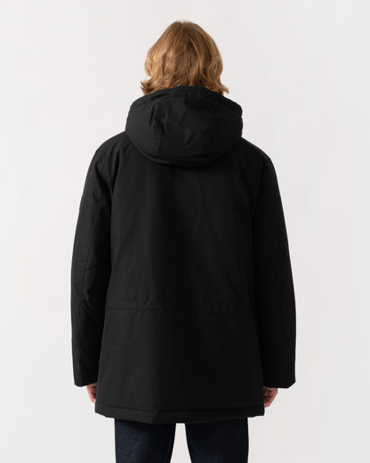 Back of the BOSS Orange Osiass1 Mens Parka - Black 001