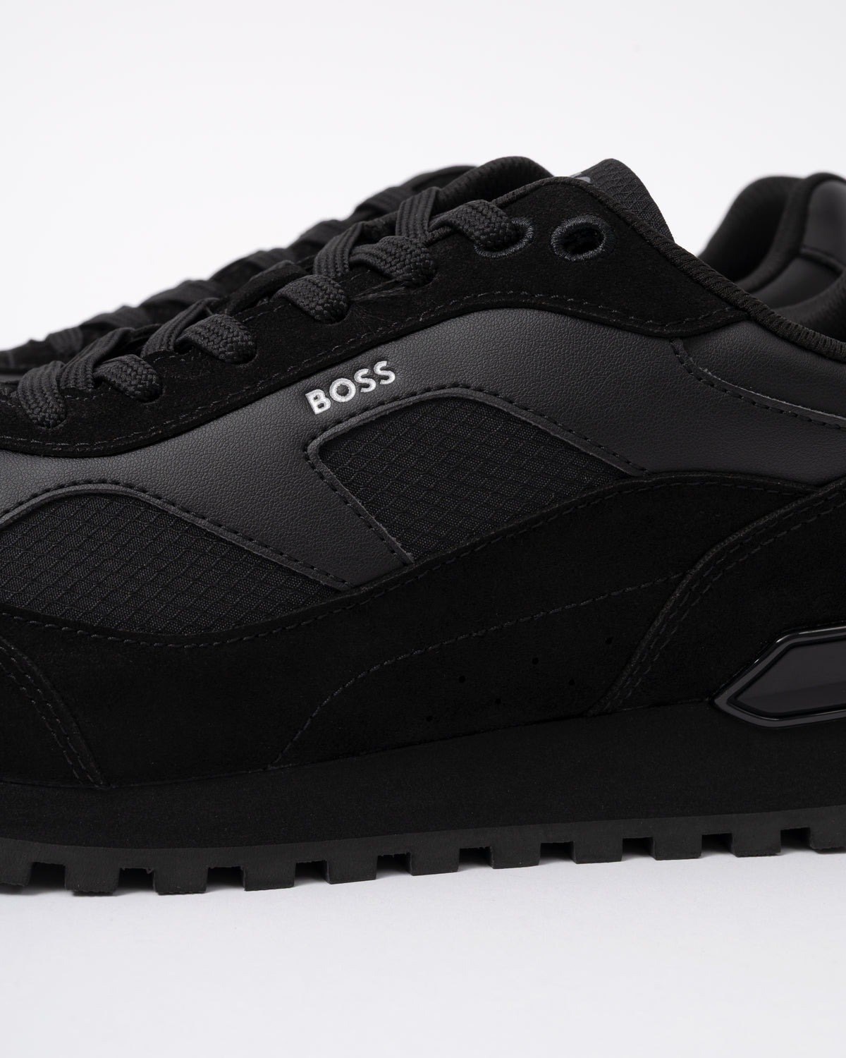 Close up of the BOSS Orange Parkour L Runn Mirsp Mens Trainers - Black 005