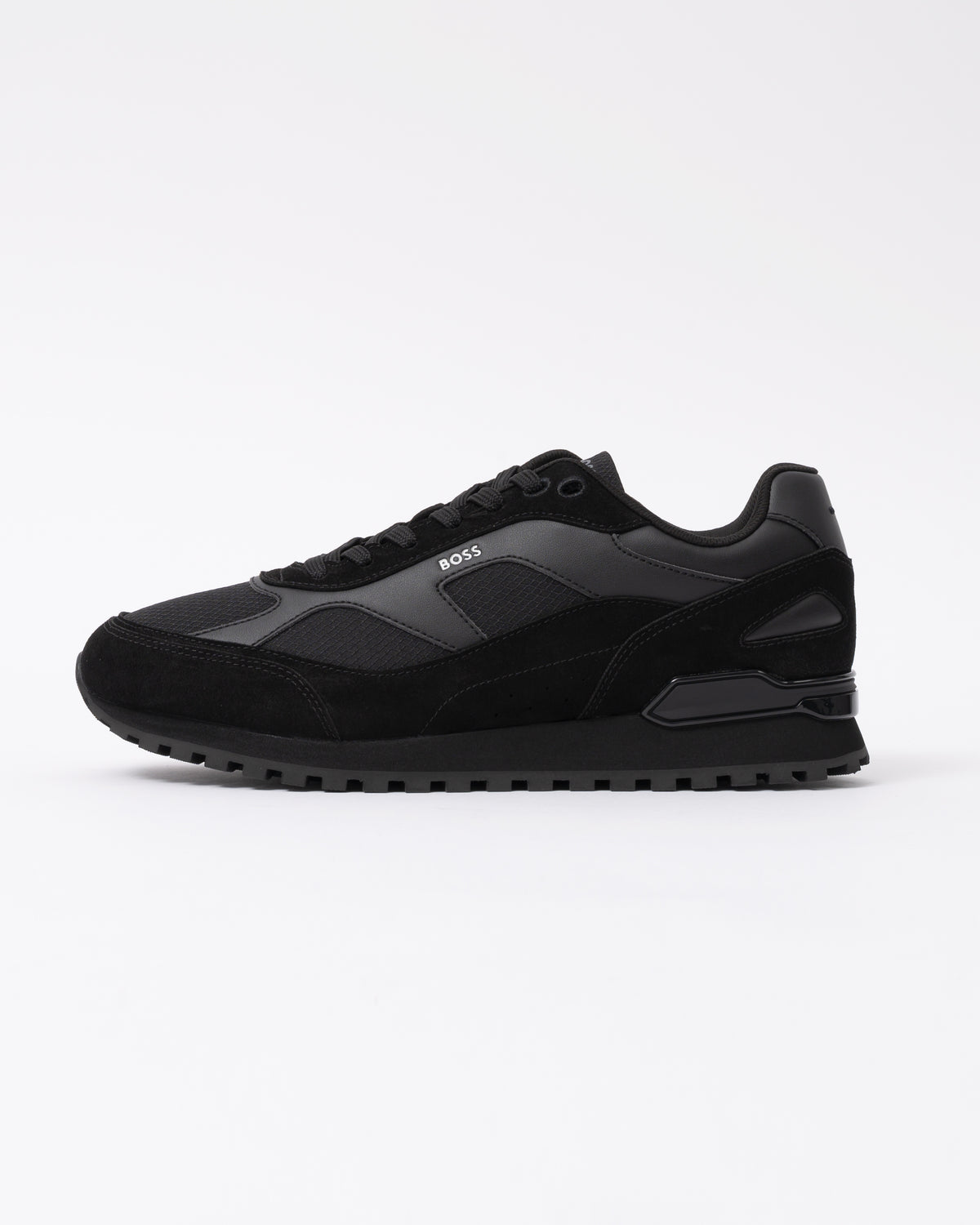 Side of the BOSS Orange Parkour L Runn Mirsp Mens Trainers - Black 005